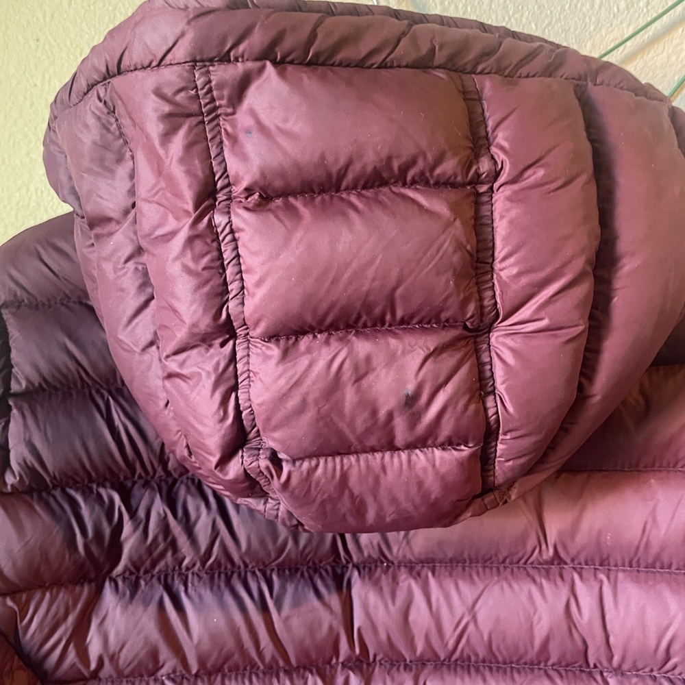 Abercrombie & Fitch Burgundy Down Jacket - Picture 6 of 10